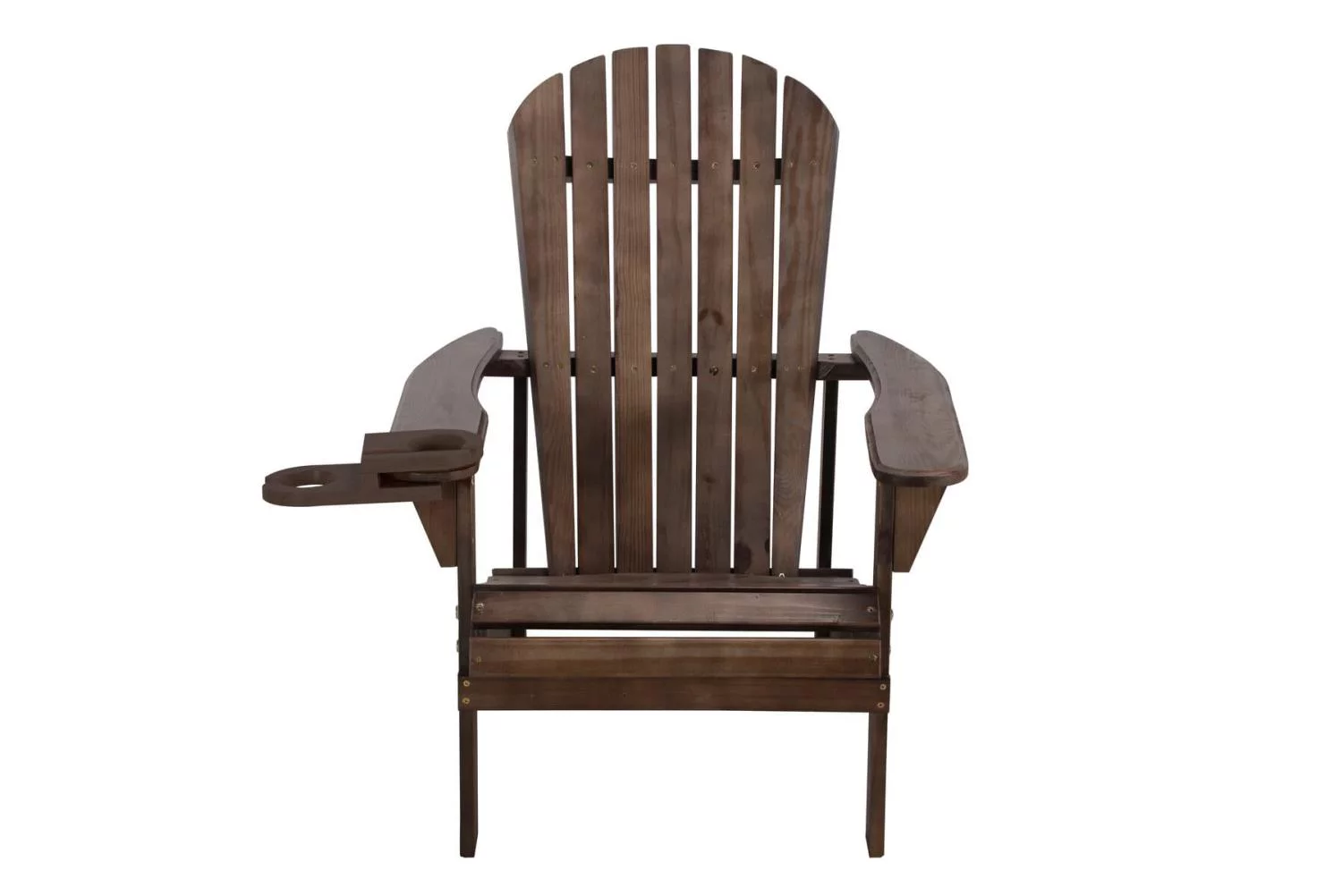 W Unlimited SW2101DBSET4 Earth Collection Adirondack Chair with Phone & Cup Holder, Dark Brown - Set of 4