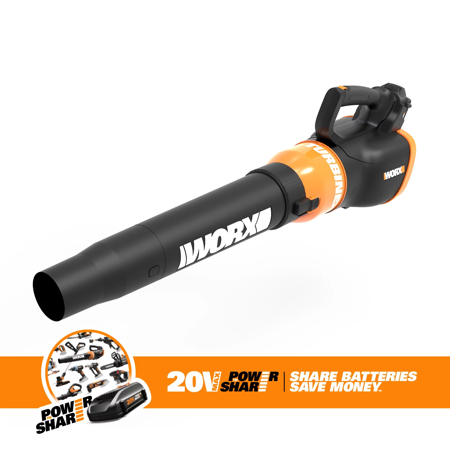 Worx 20V Li-ion Cordless Sweeper/Blower