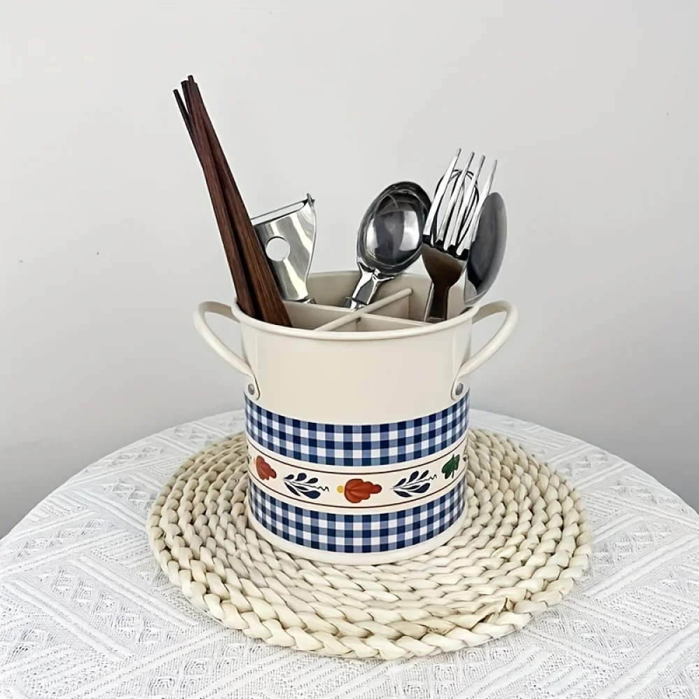 NSXXKJ 1Pc Universal Kitchen Utensil Holder, Organize Your Cooking Tools And Cutlery With This Garden Spoon And Fork Holder Box, Suitable For Kitchen Gadgets And Accessories