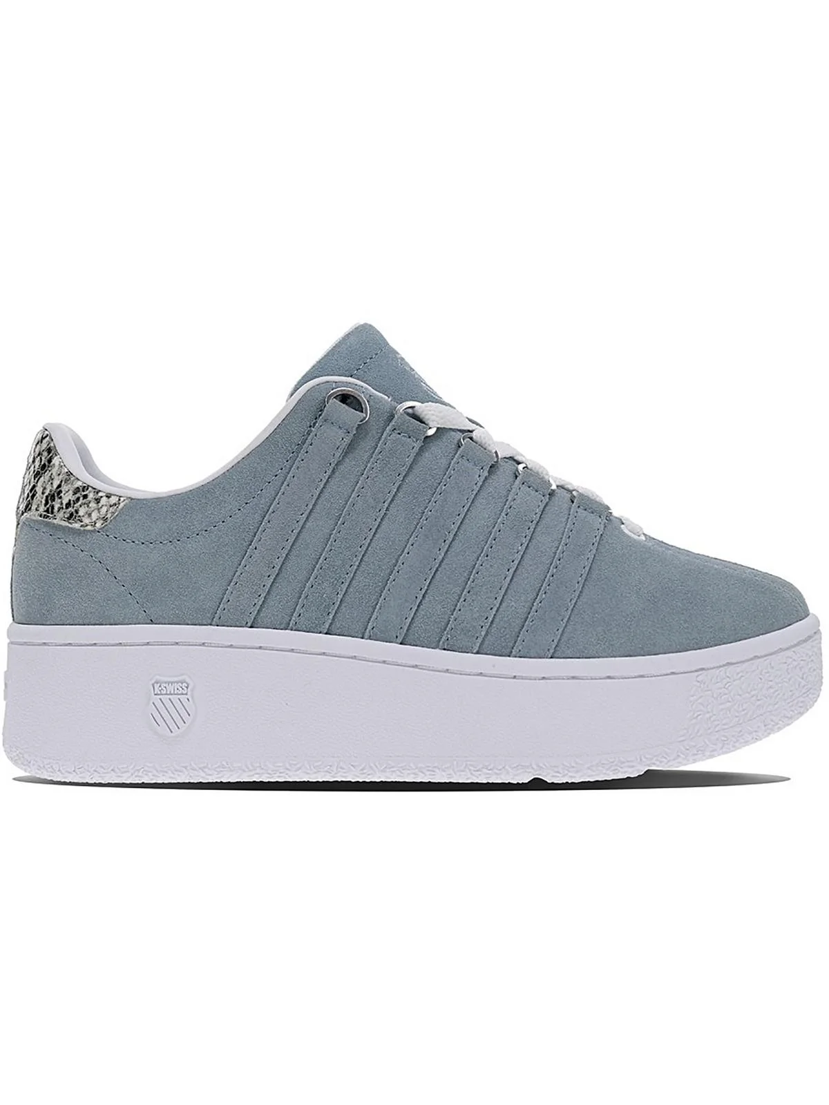 K-Swiss Womens Suede Lace-Up Casual And Fashion Sneakers