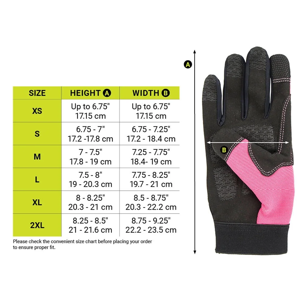 Women's Grip Work Gloves, Extra Small, 1 Pair, SAFEGEAR