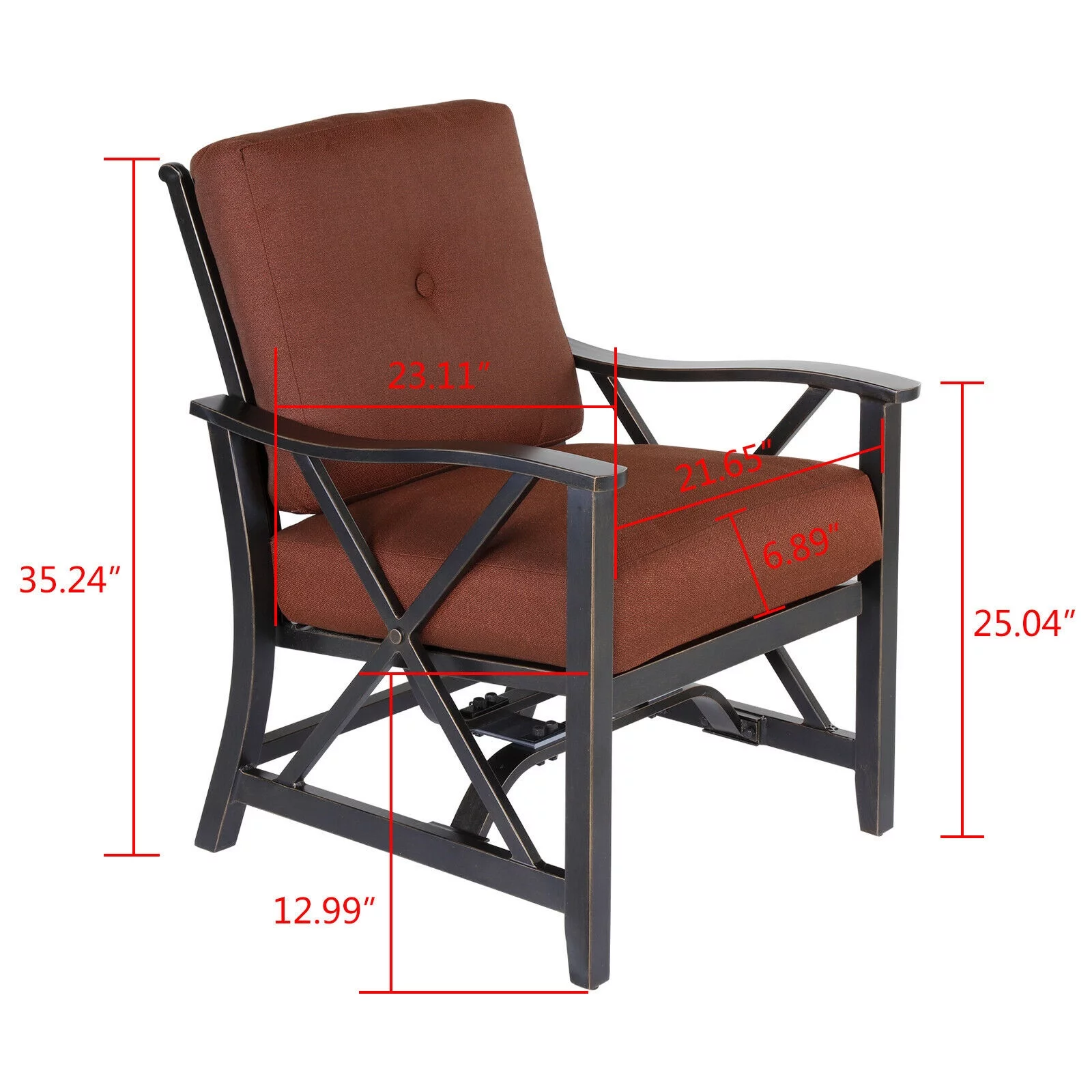 Claire and Barry ROSSO Collection Patio Dining Set (2 chairs + 1 bistro table)