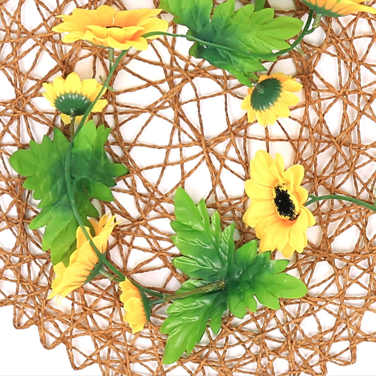 HALJEN Artificial Flowers for Decoration in Vase Sun Flower Sunflower Rattan Decoration Decorative Flower Rattan