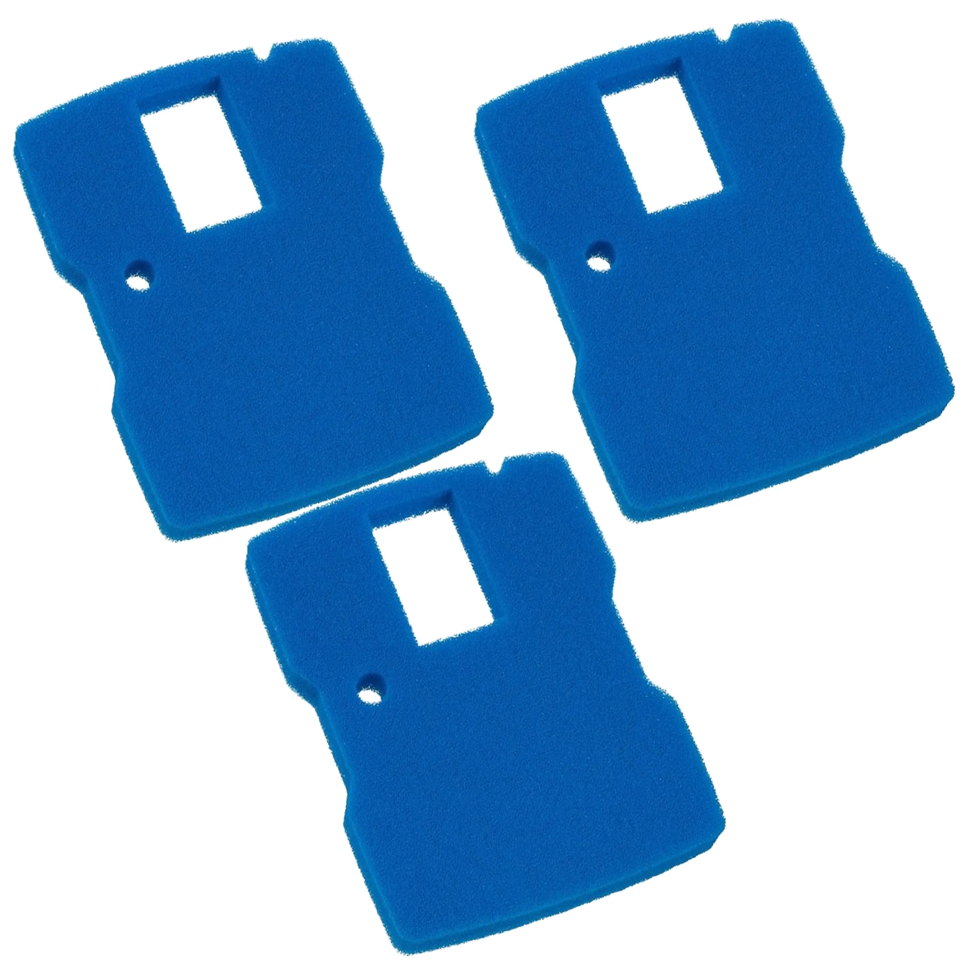 Qzbhct 3 Pack Blue Sponge Filter Replacement for All in One Pond Pump Filter CUF-5000 CUF-6000 660GPH Filter Pad