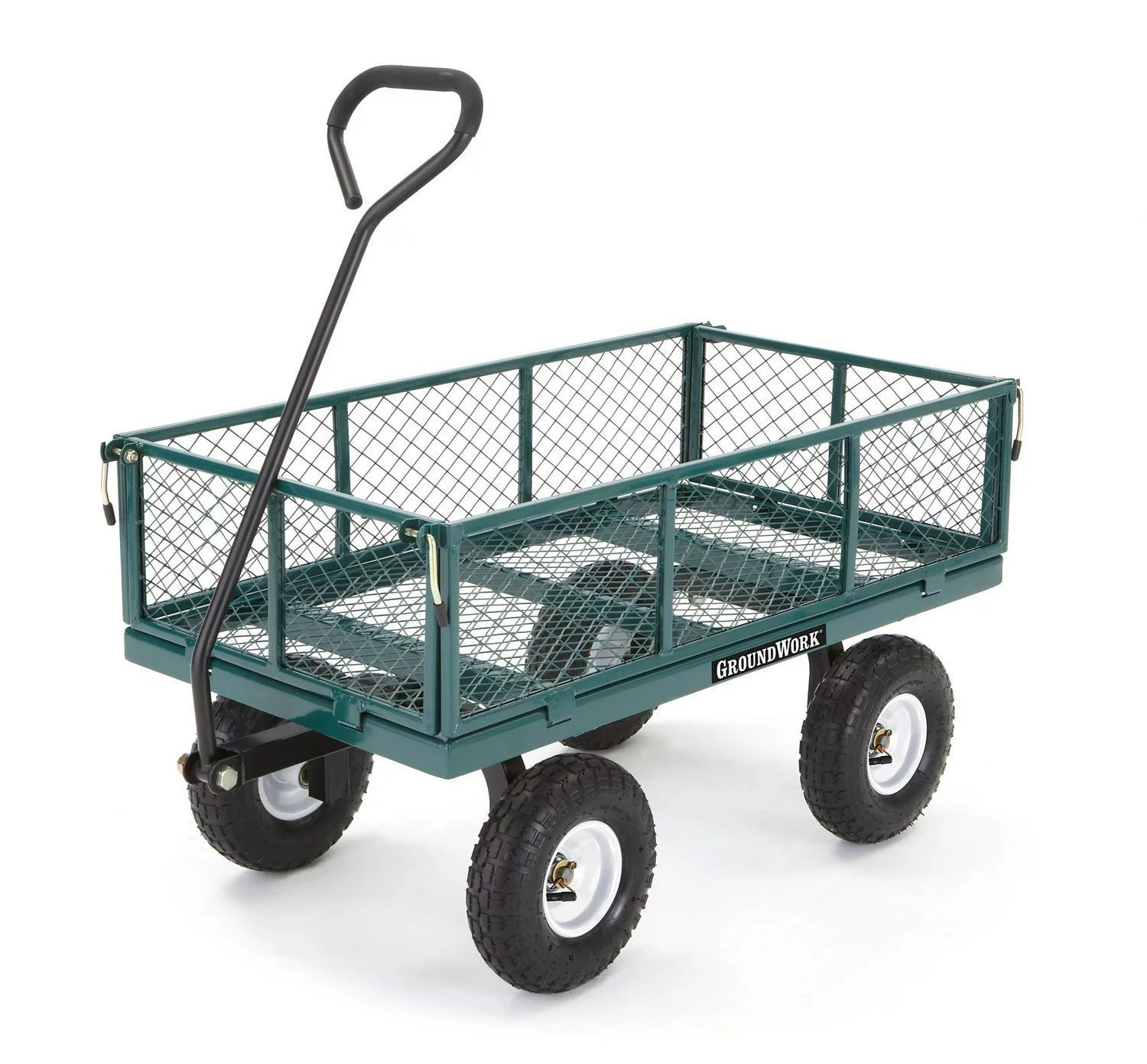 GroundWork 800 lb. Capacity Steel Garden Cart