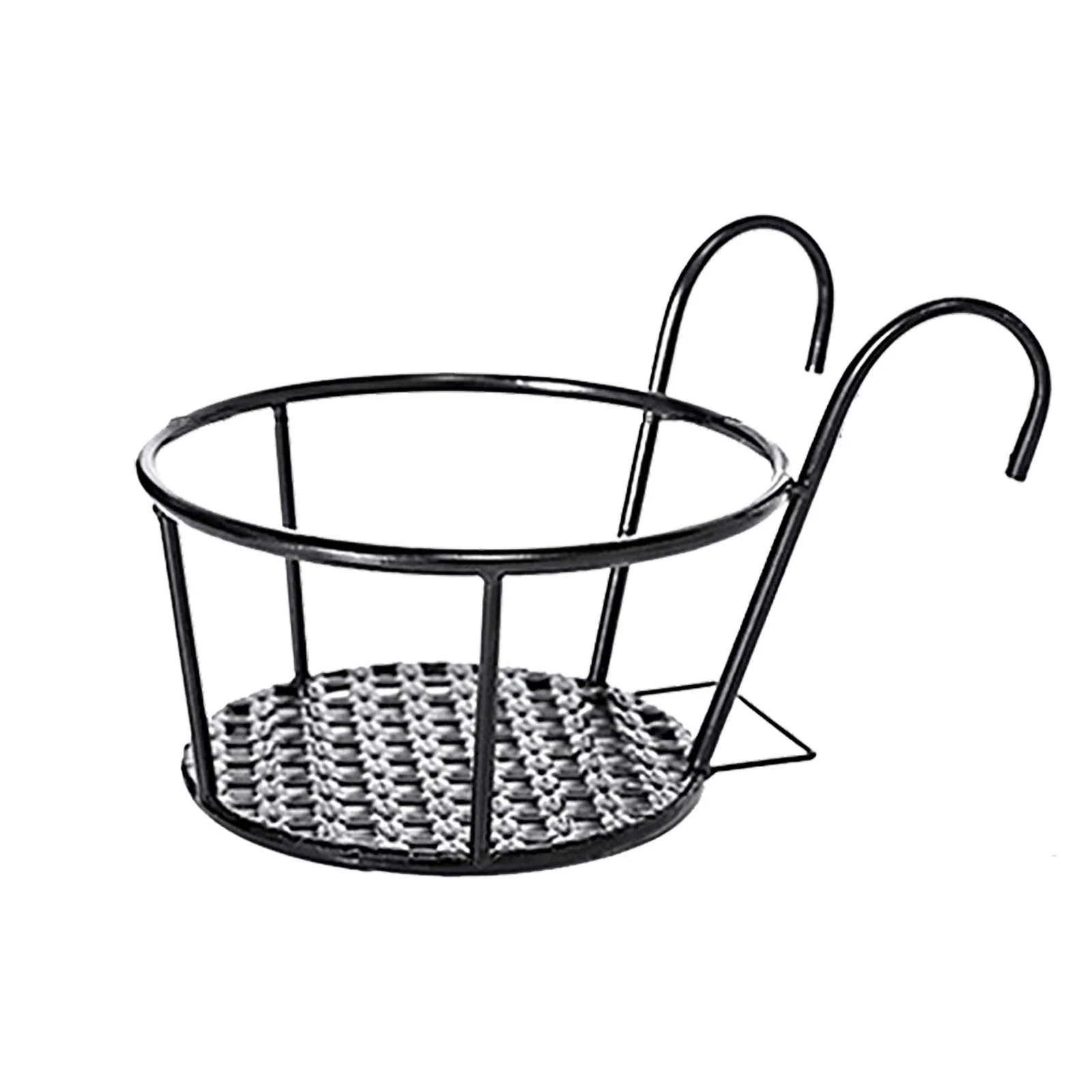 SUSHANG Flower Pot Holder Hanger Potted Rack Over The Rail Fence Pots Stand for Balcony Porch Fence Indoor Porch Railing Planters Flower Pot Holder