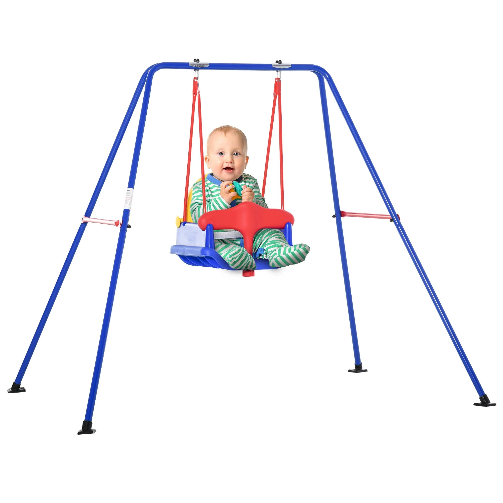 Rust-resistant Baby Swing Set with 360-Degree Protection - 19.36 - Swing into outdoor adventures with peace of mind