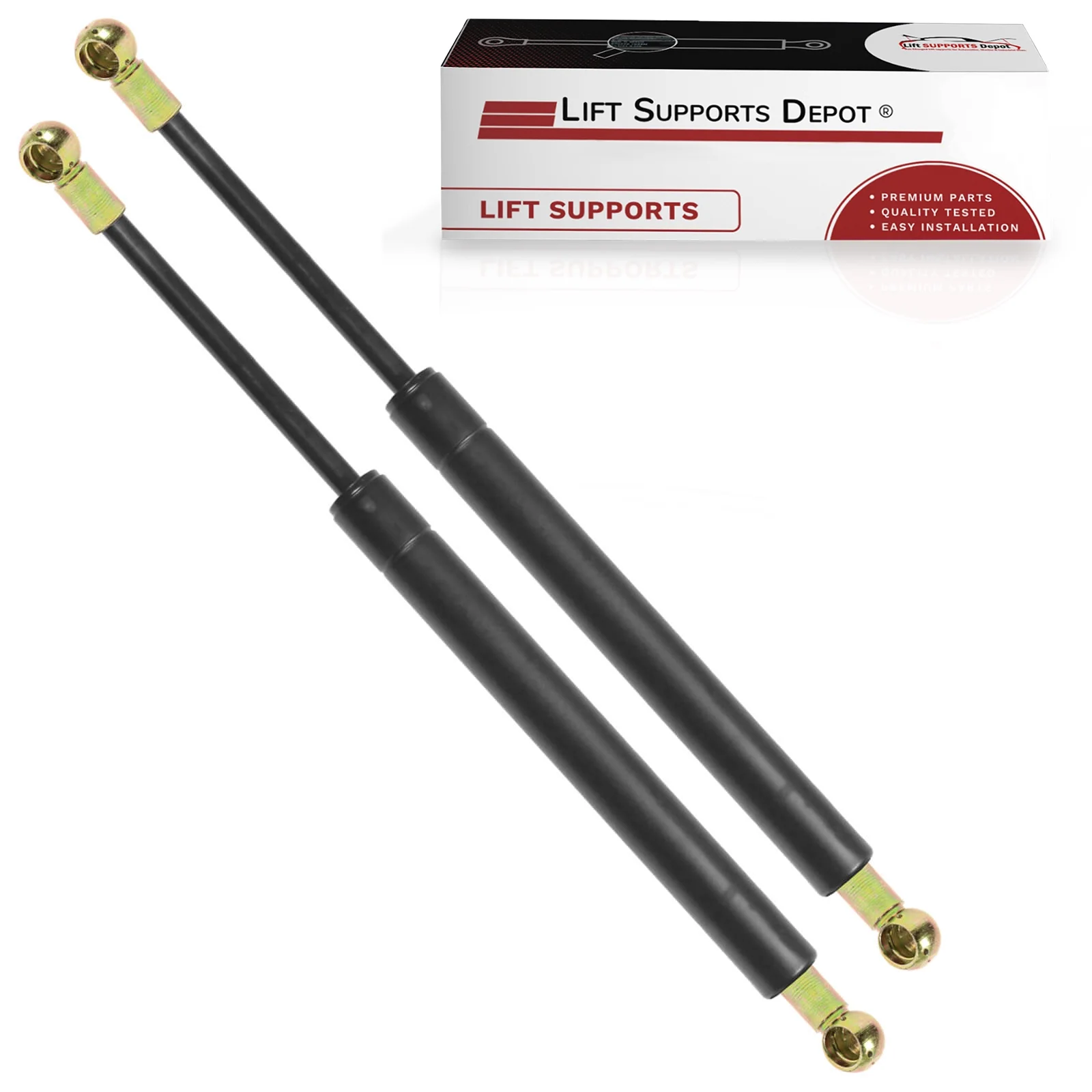 Qty 2 10Mm Steel Socket End Lift Supports 27 Inch Extended 260Lbs. Gas Shock - Lift Supports Depot ST270M260M10-a