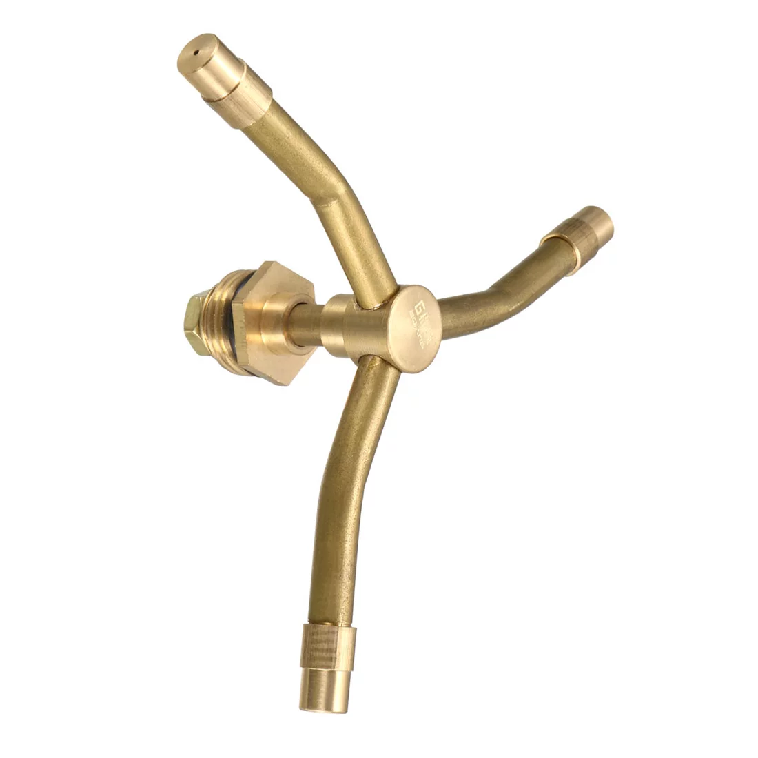 Unique Bargains Lawn Garden Watering Rotating Sprinkler 1/2BSP Male Thread Brass 3-Arm