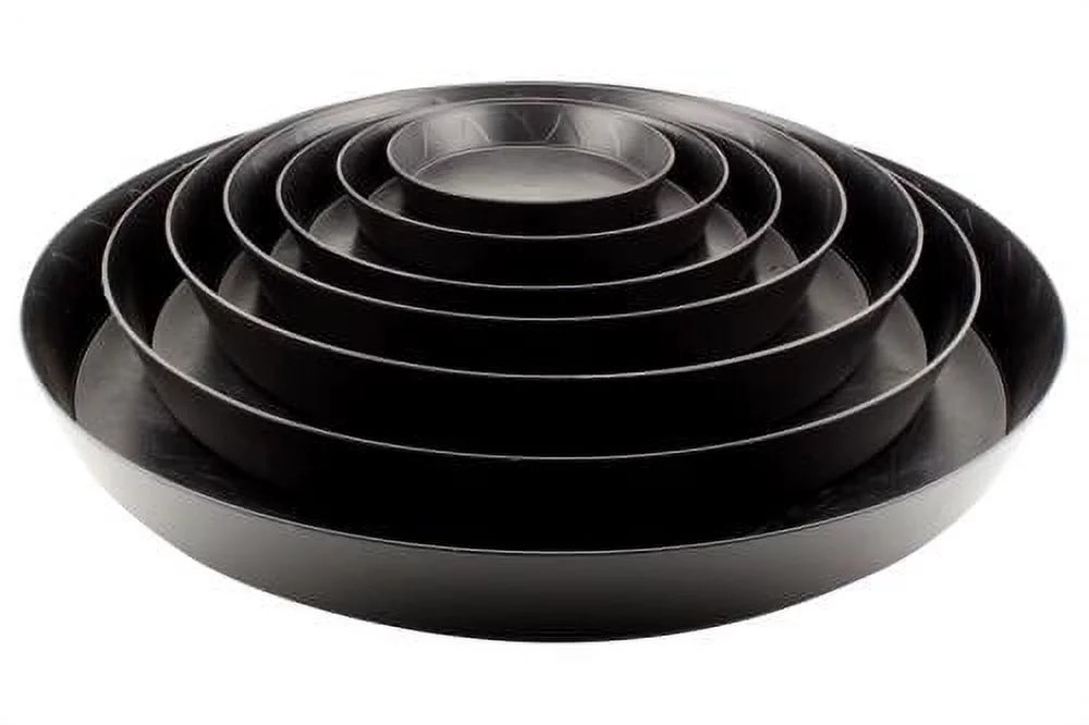 Gro Pro Heavy Duty Black Saucer - 12 in (50/Cs)