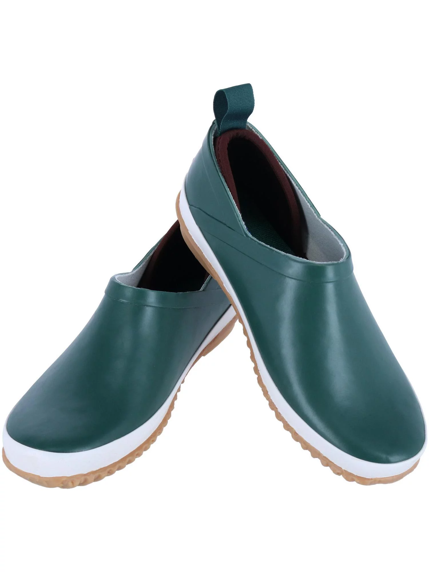 Jambu Women's Bumblebee Garden Ready Slip-On Waterproof Shoes, Hunter Green \ Brown,8.5 M US