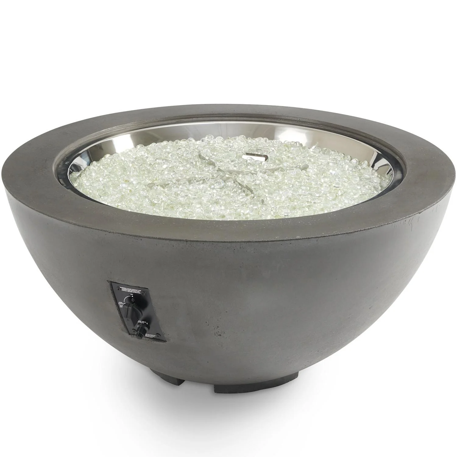 The Outdoor GreatRoom Company Cove Fire Pit, Spark, Midnight Mist, 42in.