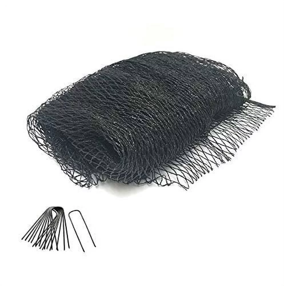 1/2 Inch Quality Pond & Garden Netting 20X25 Feet - Out Debris, Predators - Duty, UV Resistant, Small Mesh Size, Steel Stakes