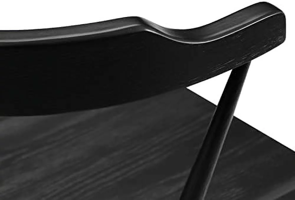 QUGDXVBN POLY & BARK Enzo Dining Chair Oak  Black