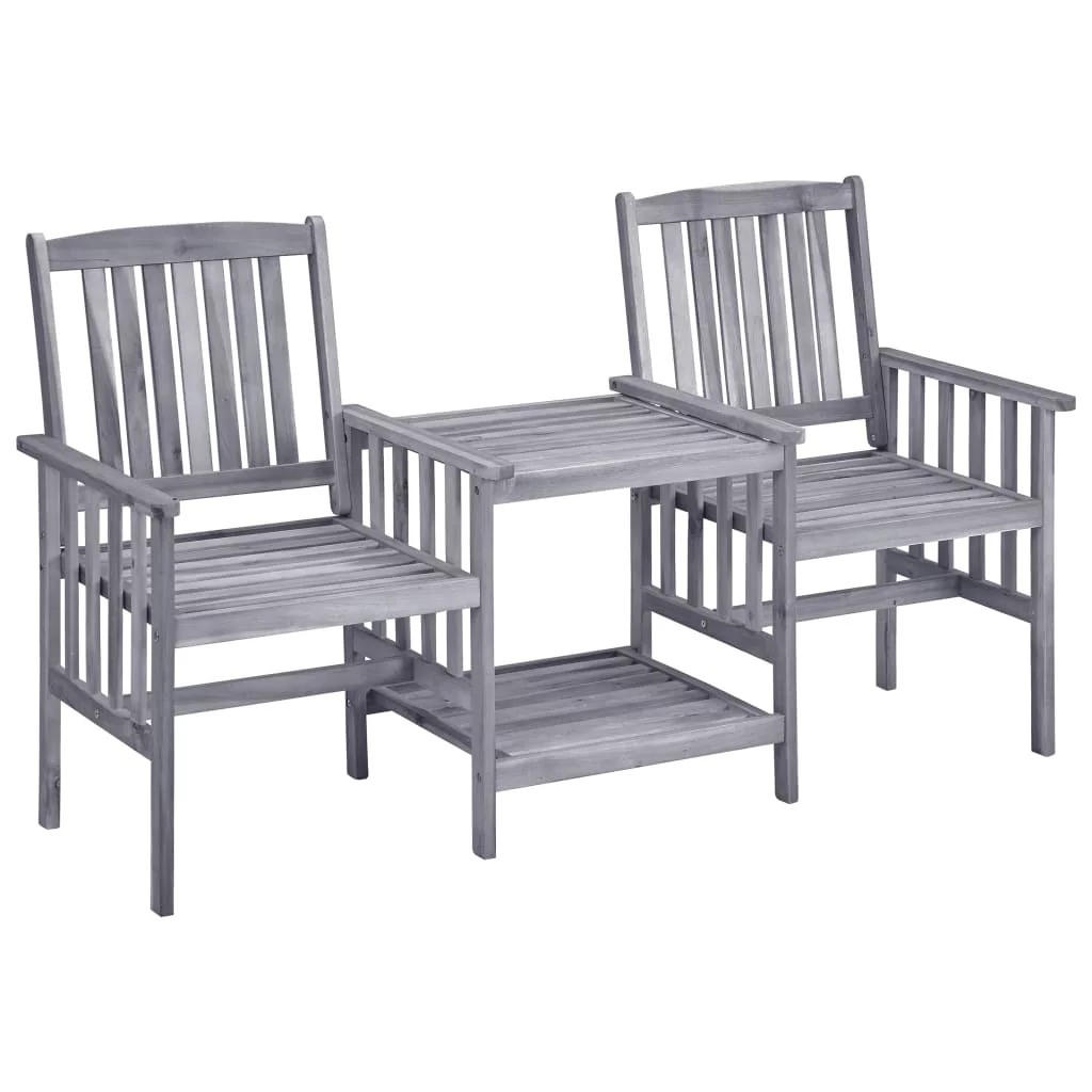 LANTRO JS Patio Chairs with Tea Table 62.6