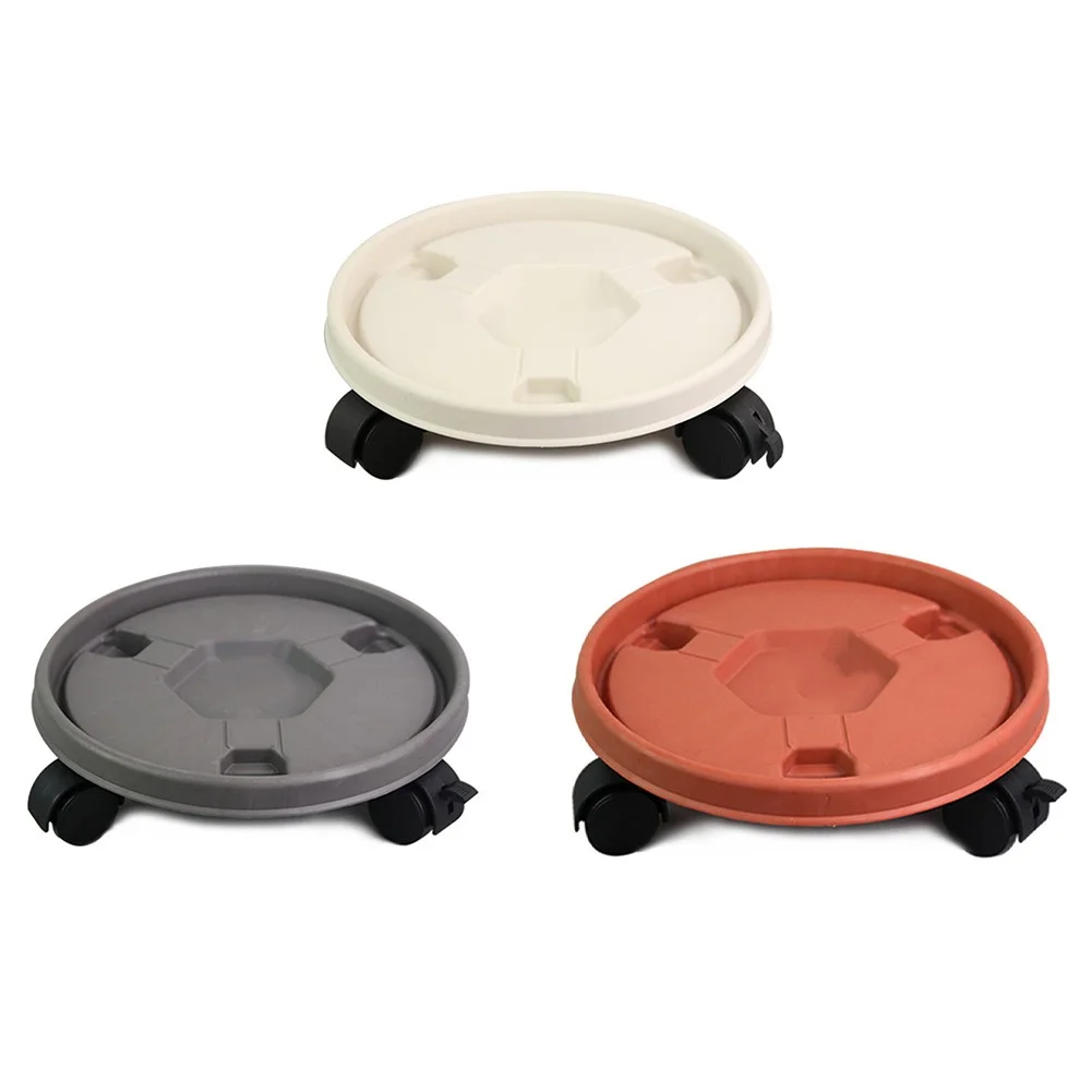 260mm Plant Mover with Wheels Plant Support Roller Flower Pot Base Movable Tray