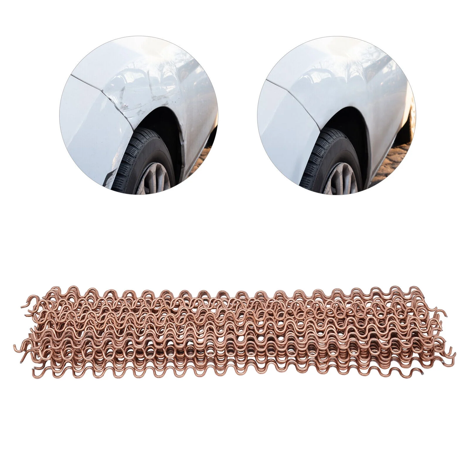 50Pcs Wave Wiggle Wire Dent Puller Panel Beating Pulling Claw Panel Repair Kits