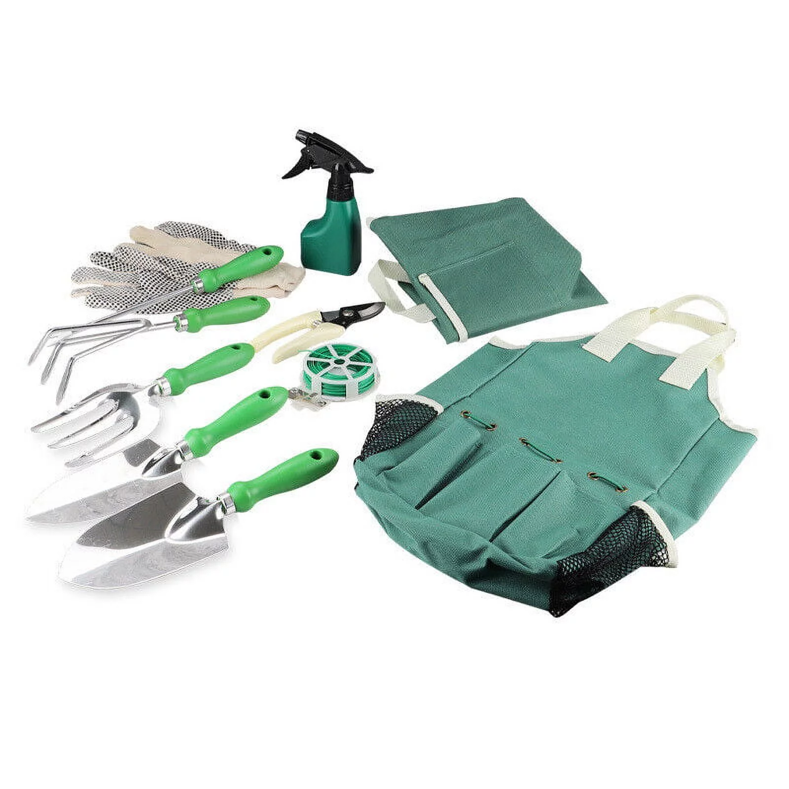 USA 10 Piece Garden Tools Set Gardening Kit Gardening Tools with Gloves + Bag