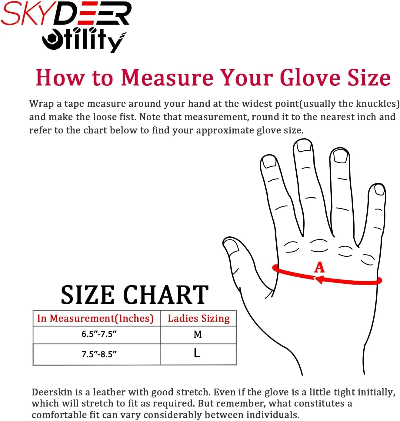 Women's Thorn Proof Deerskin Suede Leather Gardening Gloves (SD6611LL)