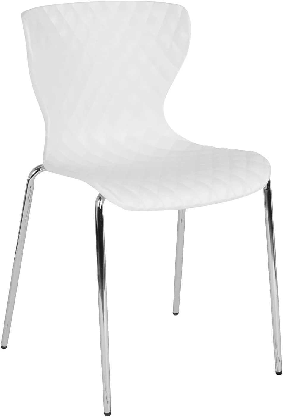 Lowell Contemporary Design White Plastic Stack Chair
