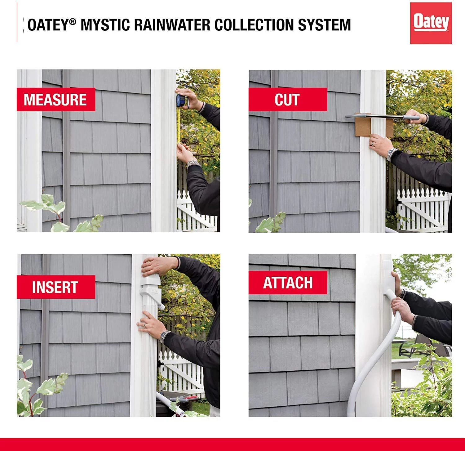 Oatey 14209 Mystic Rainwater Collection System Fits 2