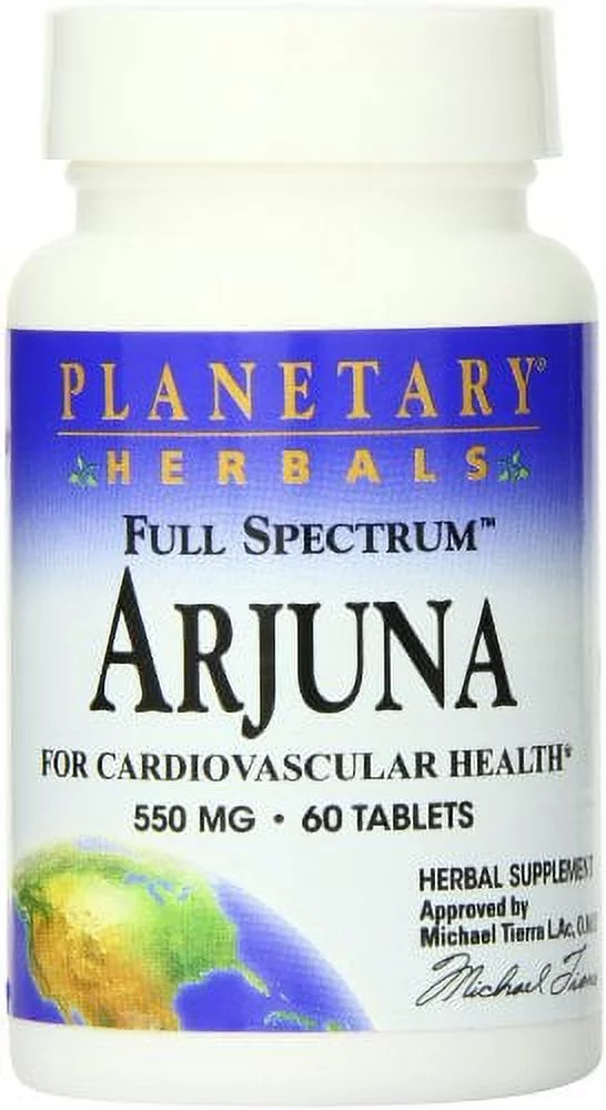 Planetary Formulas Planetary Herbals Full Spectrum Arjuna, 60 ea
