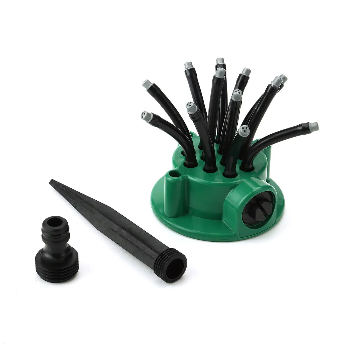 Harnent 360° Flexible 12 Tubes Garden Yard Lawn Water Sprinkler Watering Sprayer System