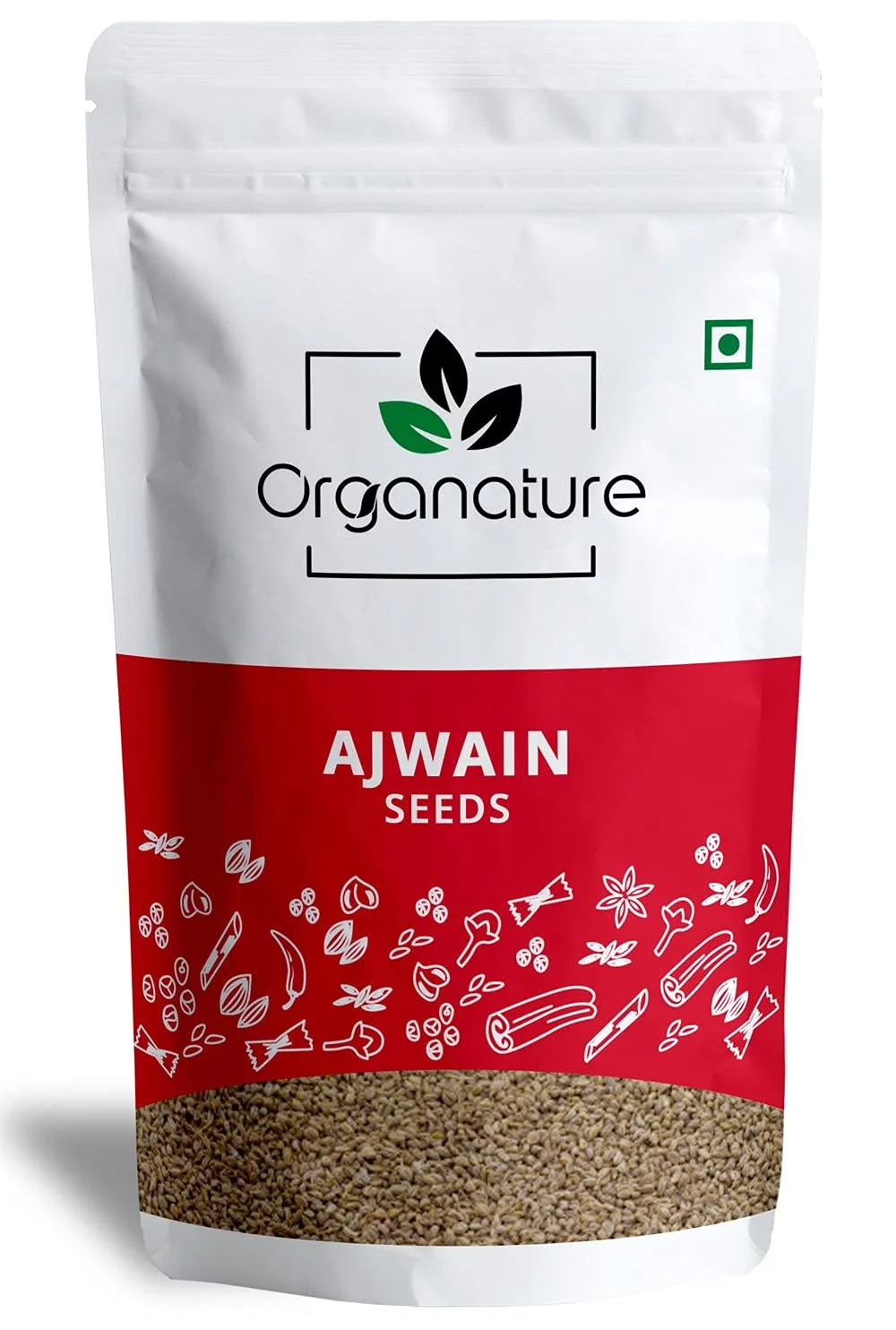 Organature Premium Fresh Whole Ajwain Seeds | Carom Seeds | Ajamo | Bishop'S Weed Pack Of - (900 Grams)