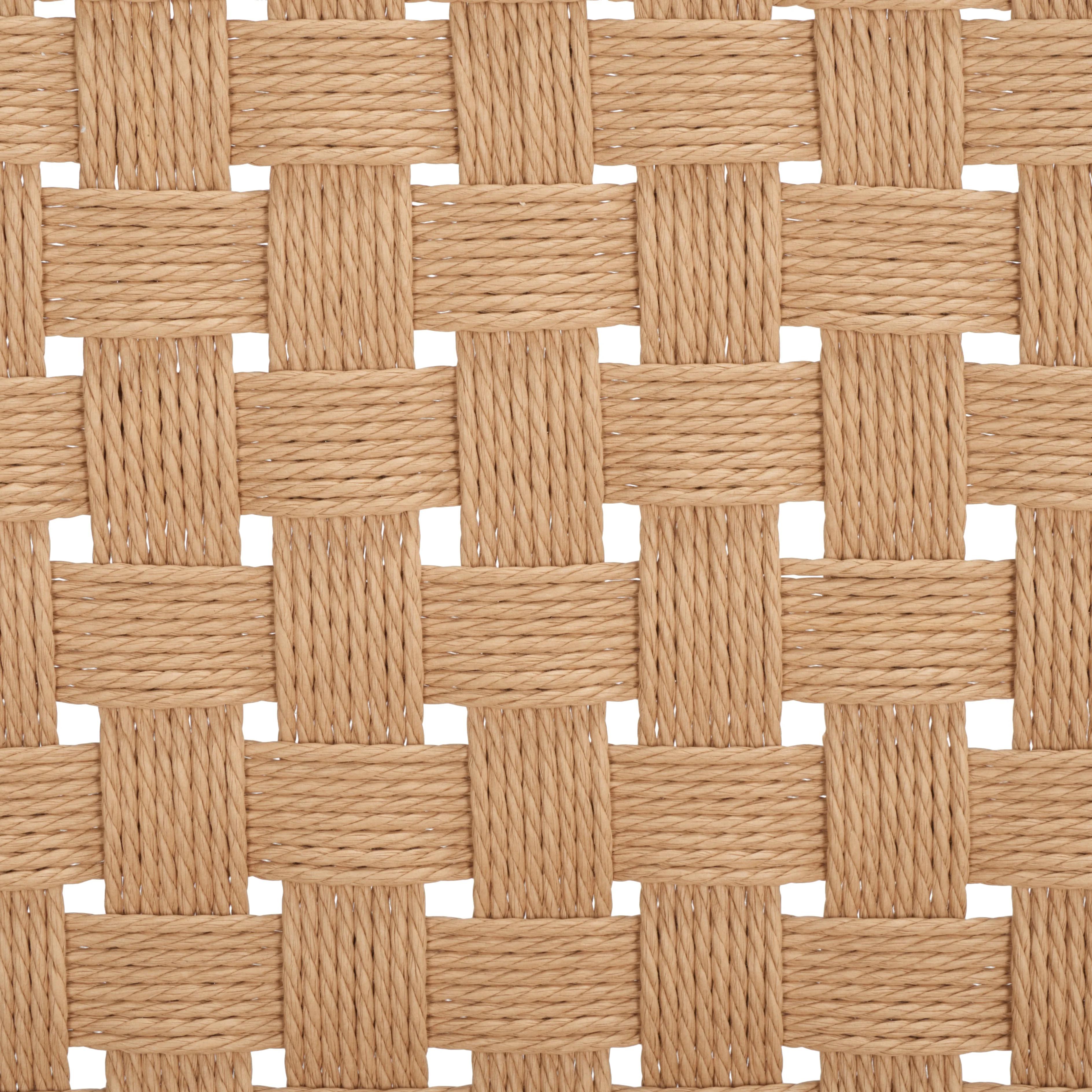 SAFAVIEH Couture Susanne Natural Woven Paper Solid Dining Side Chair, Natural (Set of 2)