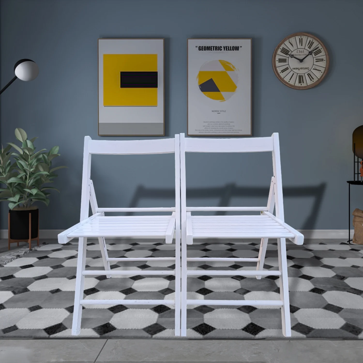 Comfortable and Stylish White Folding Chair Perfect for Indoor and Outdoor Use - Portable and Convenient Foldable Design for Space-Saving Storage and Easy Transport - Durable and Lightwei