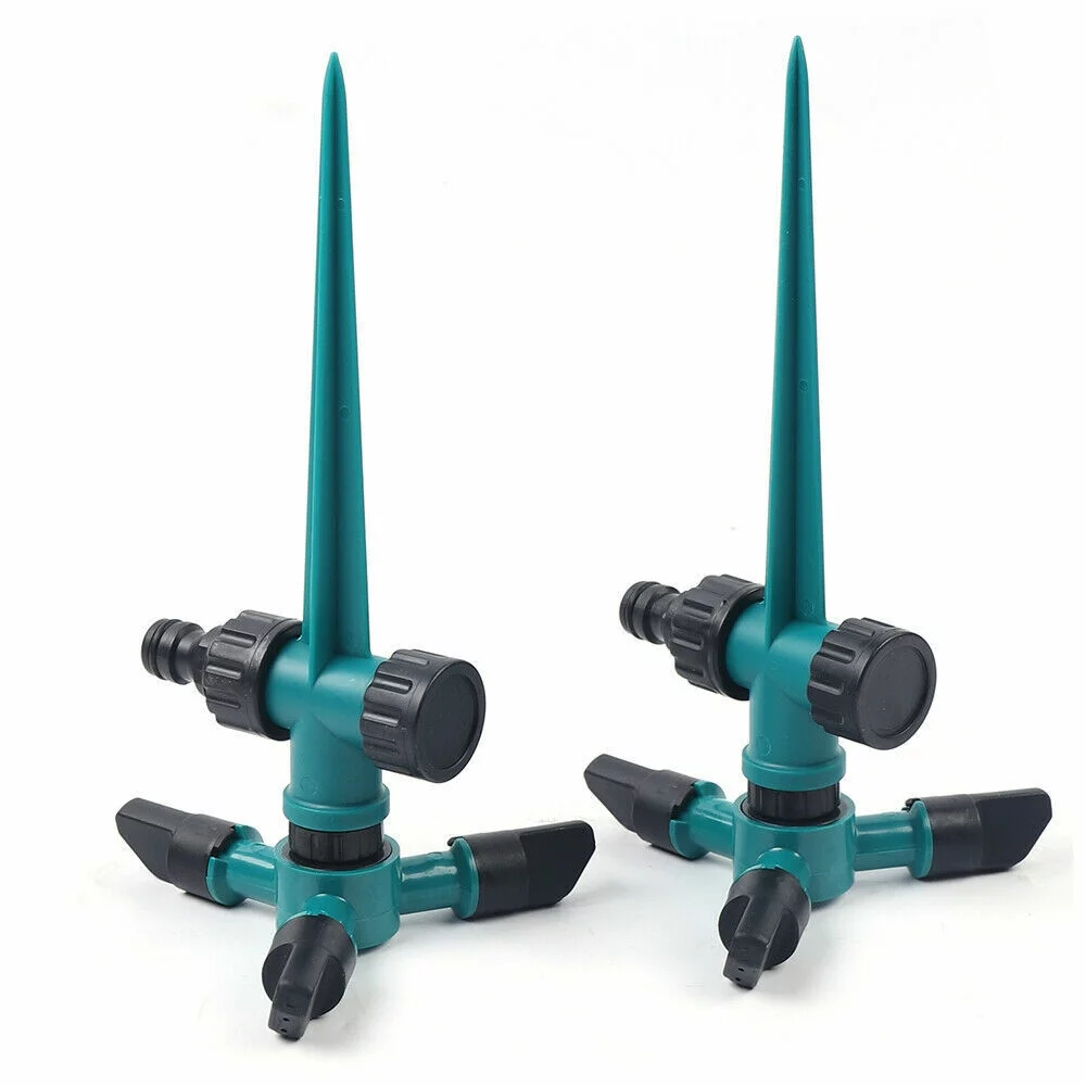 Fichiouy 2pcs Sprinkler 360° Rotating Garden Lawn Sprinklers Automatic Water Sprinkler US