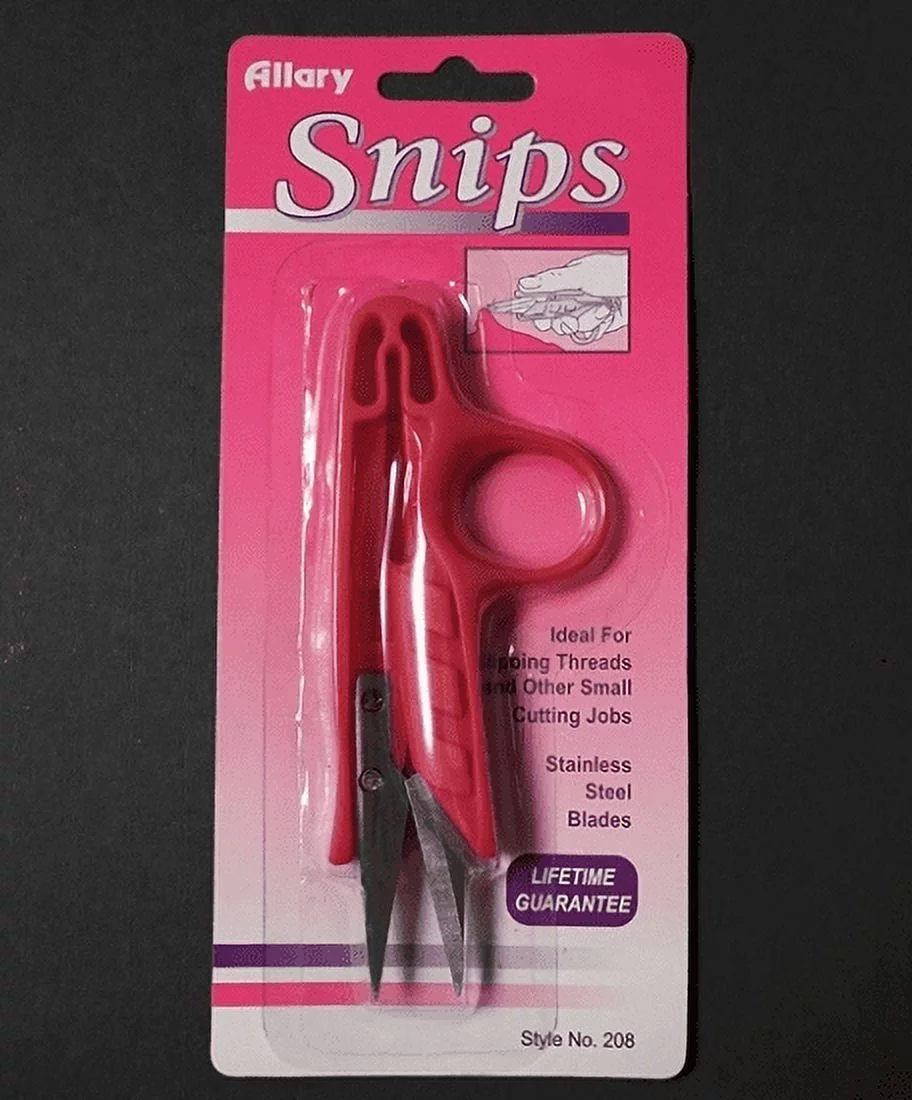 Lot of 2 Allary Snips Style #208 Stainless Steel Blades Scissors, PINK