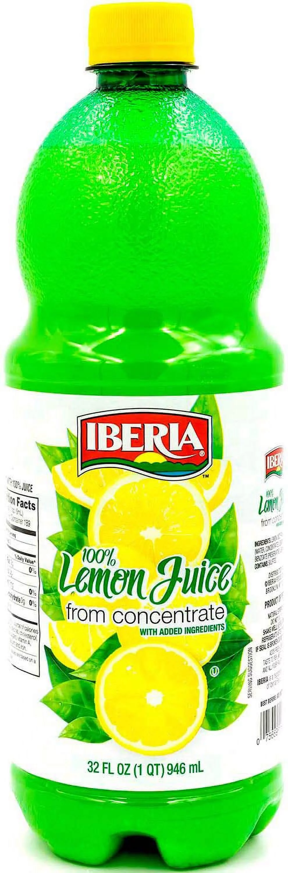 Iberia Lemon Juice From Concentrate, 32 Fl Oz