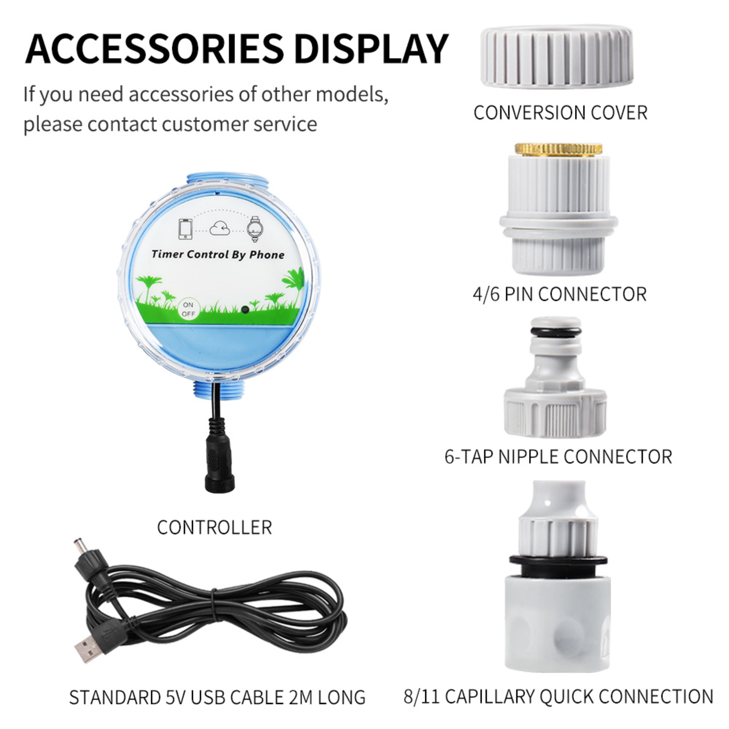 Irrigation Bluetooth WiFi  Flower Watering Controller Timing Watering Artifact Automatic Smartphone Remote Timer