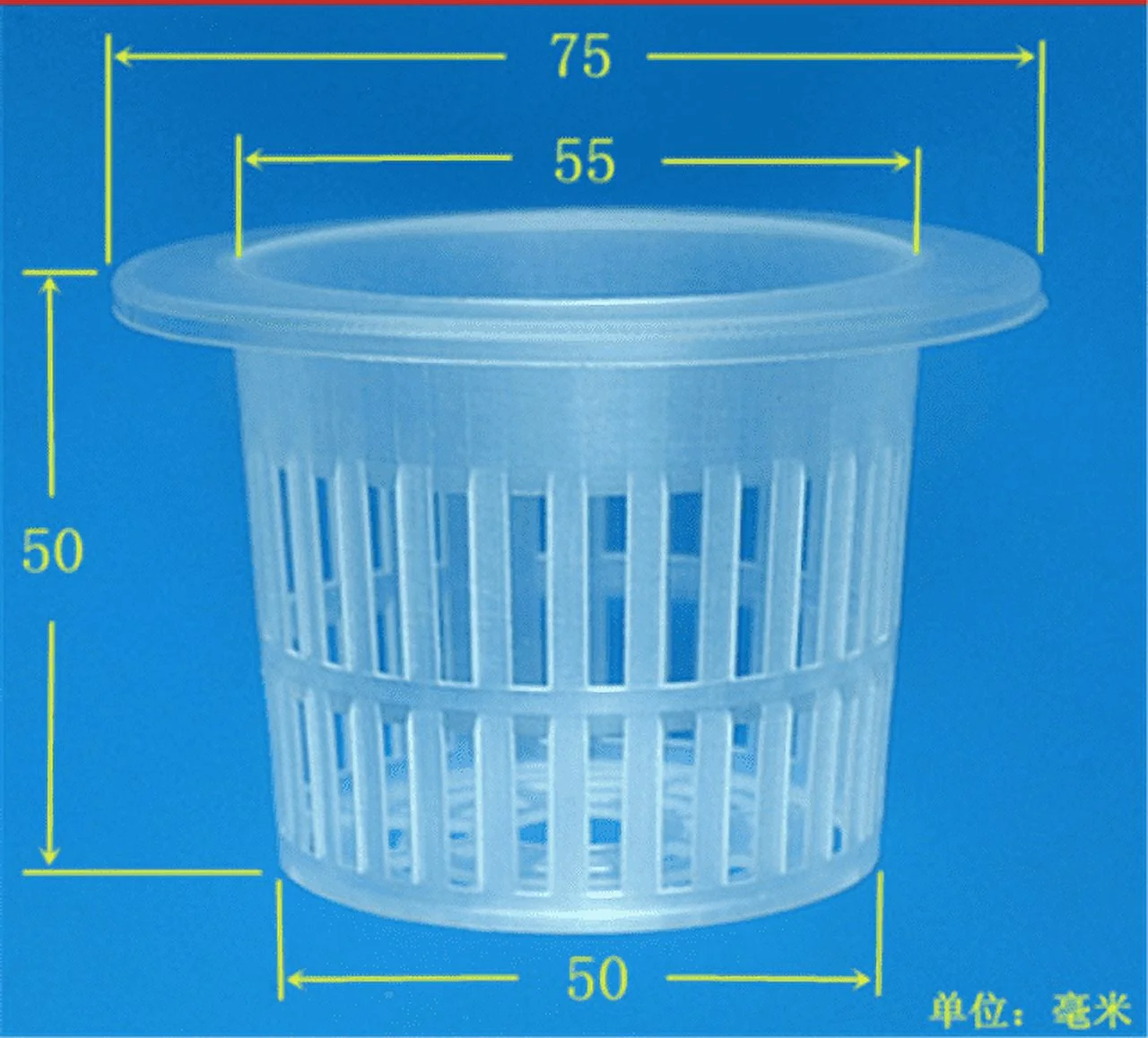 PP Hydroponics Plants Dedicated Solid Root Colonization Basket Vase  Cup Water Garden Aquarium Container