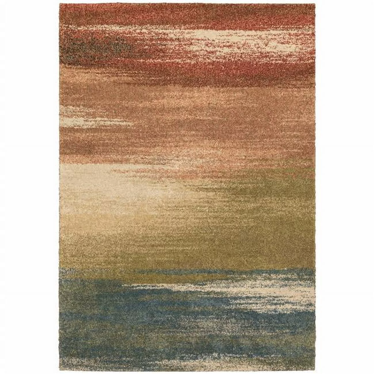 HomeRoots  5 x 8 ft. Pink Machine Woven Abstract Colors Indoor Area Rug - Pink - 5' x 8'