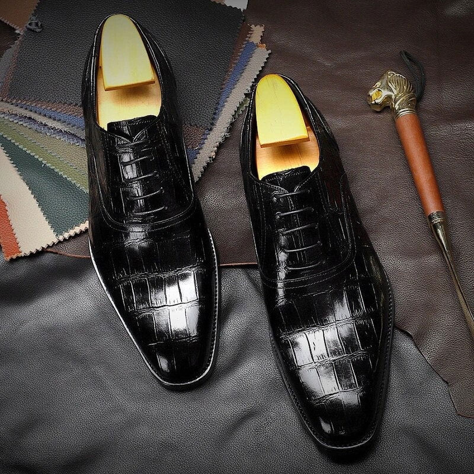 Men Genuine cow leather brogue wedding Business mens casual flats shoes 2020 black vintage oxford shoes for men's shoes