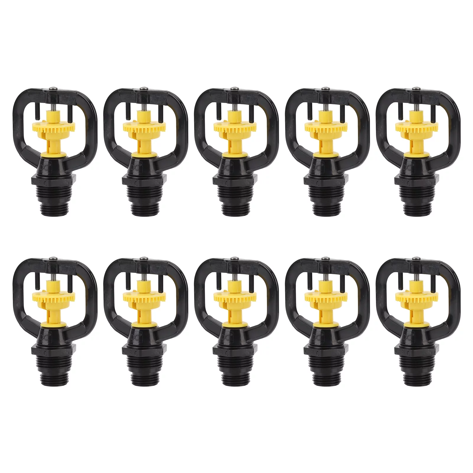 YUMILI Garden Irrigation Sprinklers - 10PCS Refraction Micro Atomizing Nozzle Rotating Sprinkler Garden Irrigation Rotating Misting Nozzle G1/2 G3/4 Male Thread