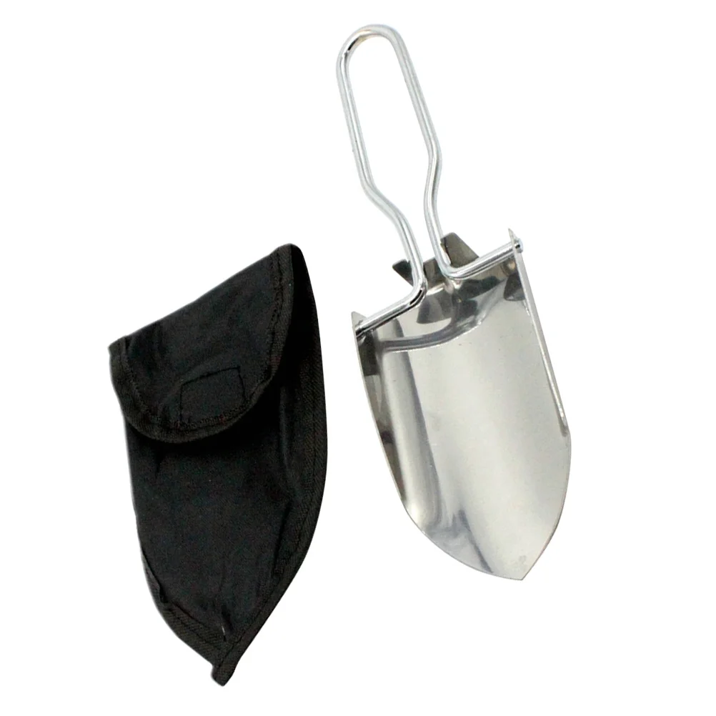 Garden Shovel Camping Gardening Tool Garbage Foldable Stainless Steel Portable Mini Folding Tools