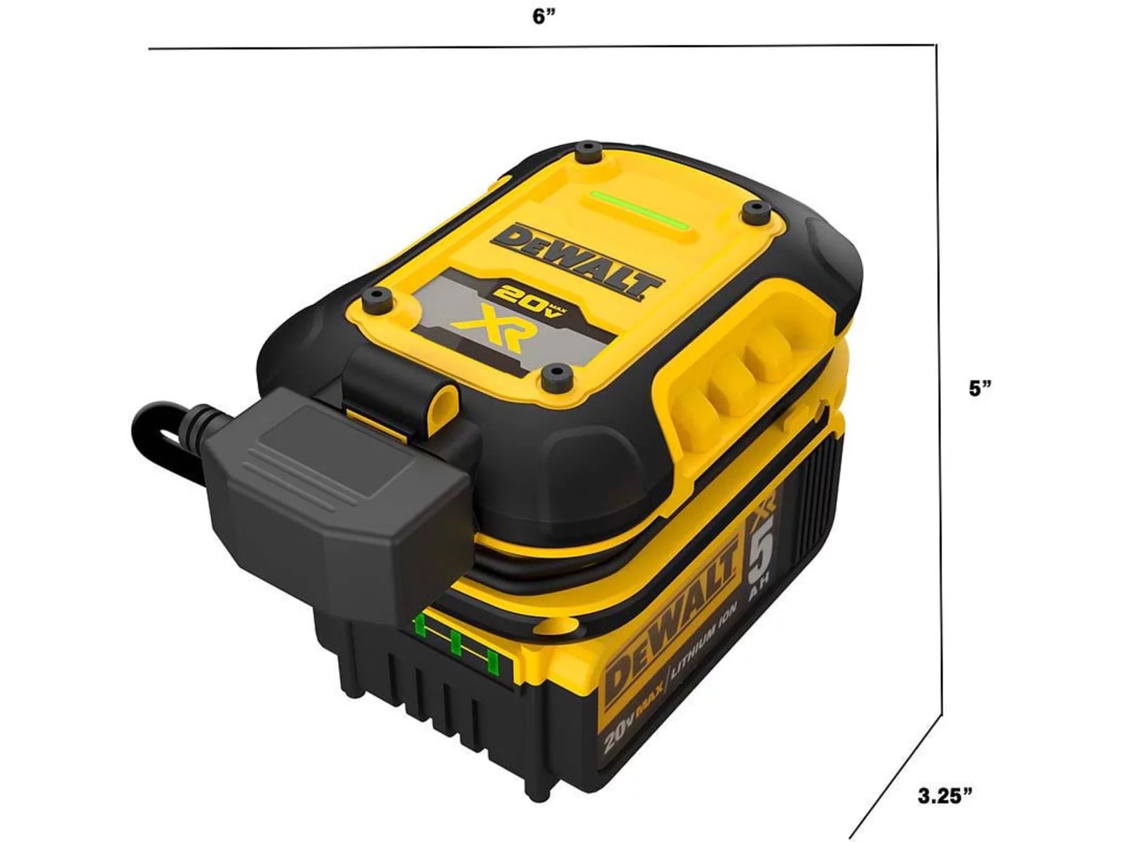DeWALT 1 Amp Professional Battery Maintainer Kit With 20V Lithium Battery Pack P