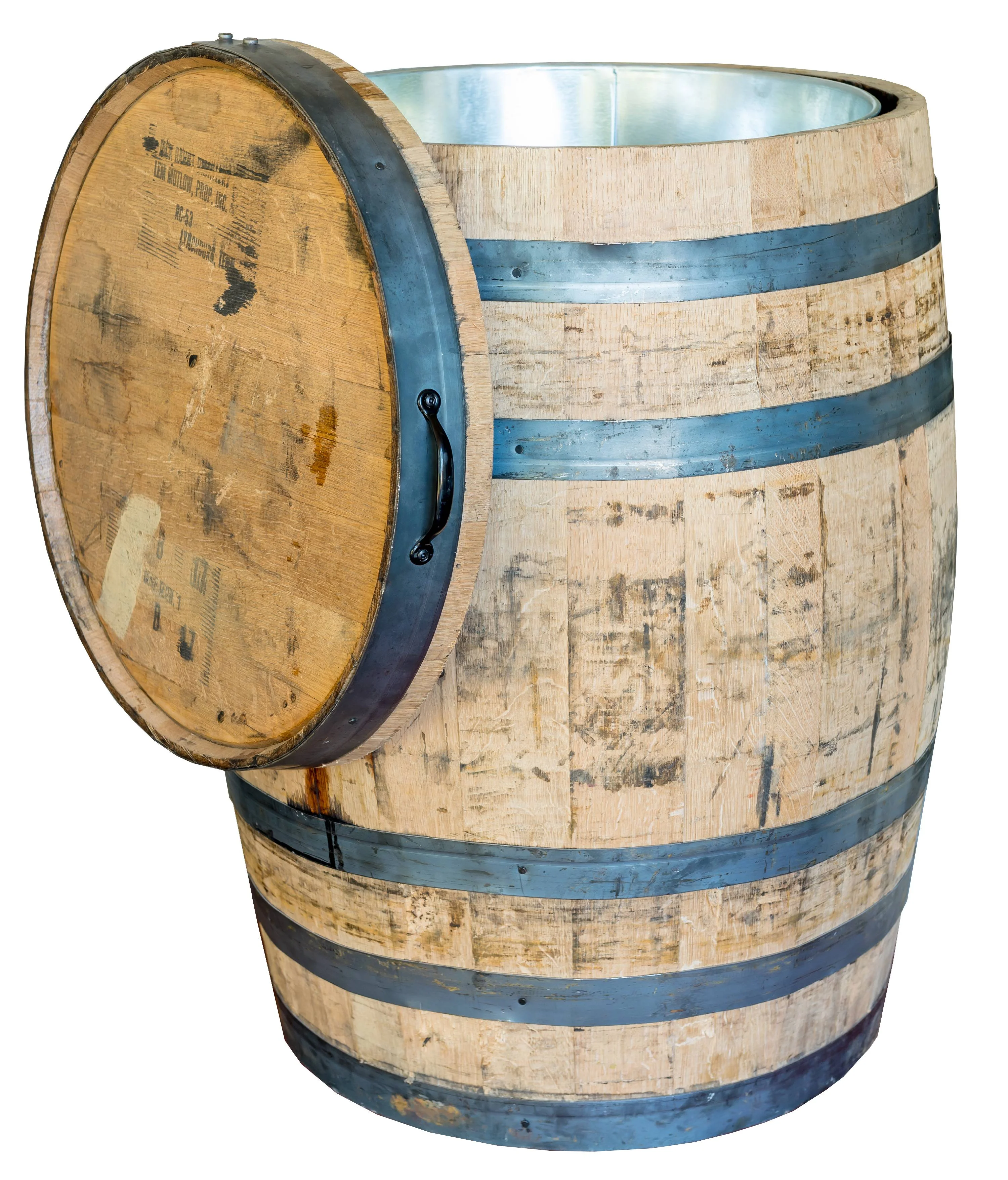 Authentic Whole Oak Whiskey Barrel, Repurposed