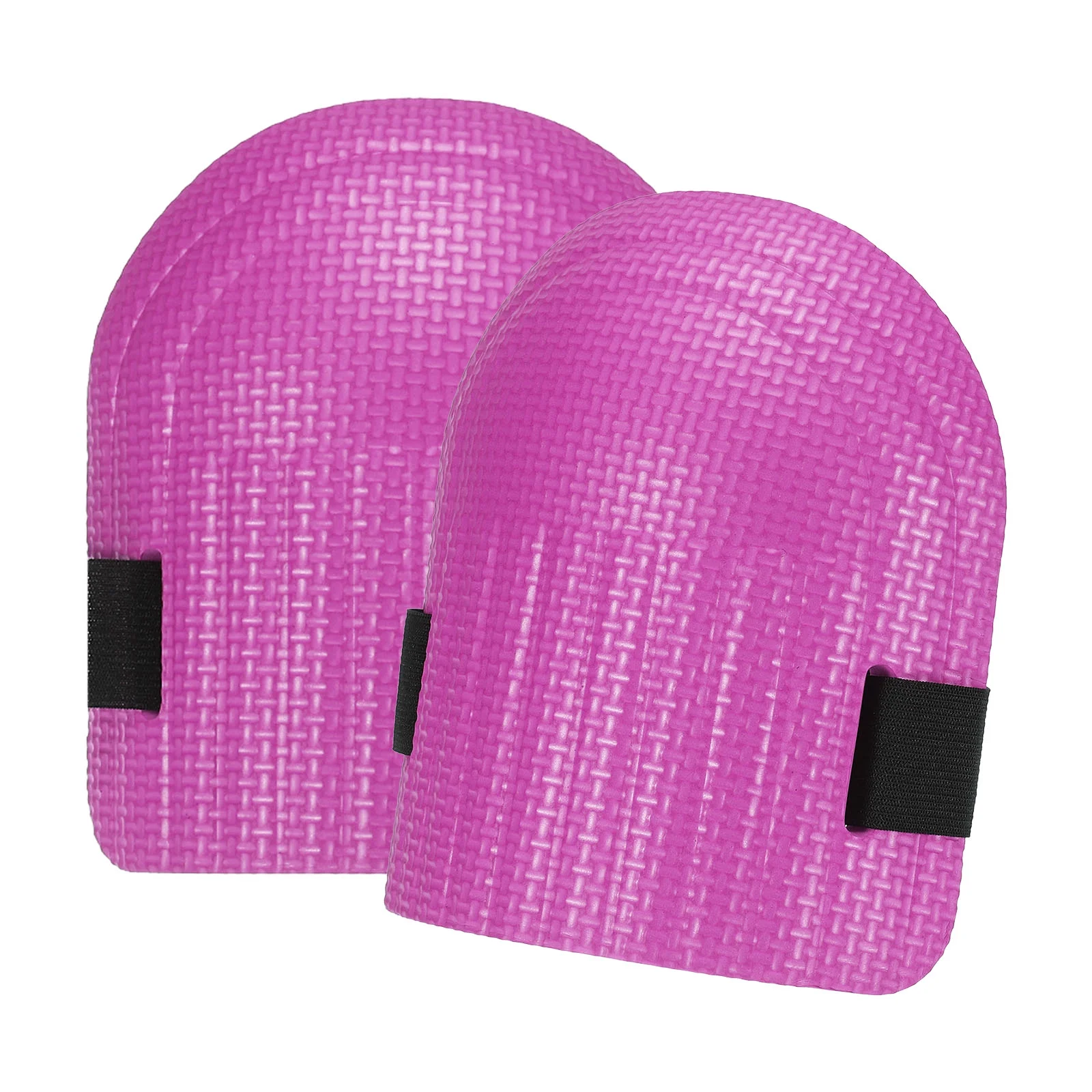 Uxcell EVA Foam Lightweight Gardening Knee Pads with Elastic Straps, Black 1 Pair