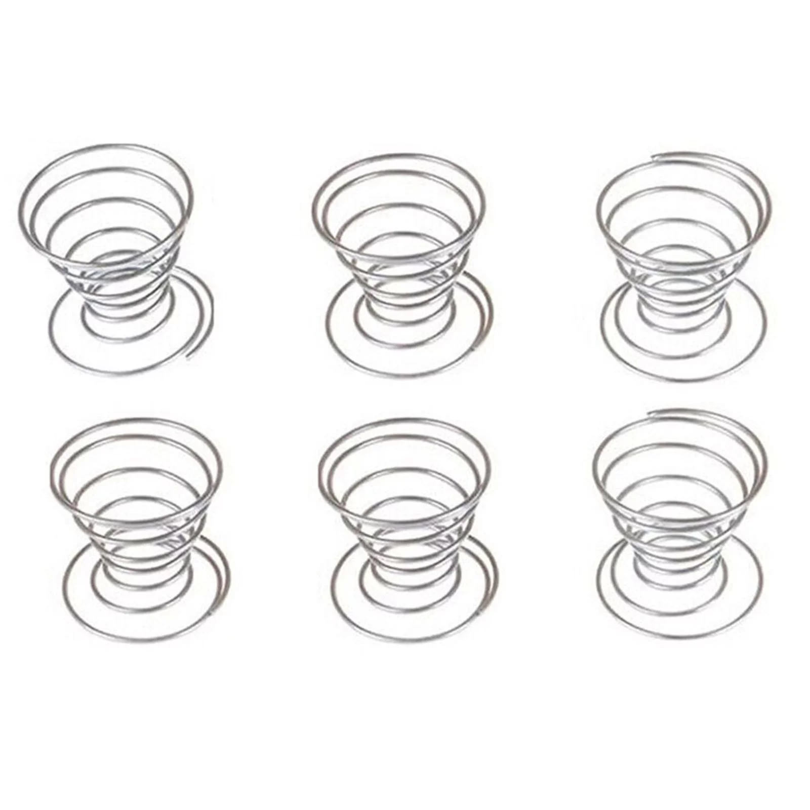 6 Pcs Flower Pot Stainless Steel Air Plant Stand Container Tillandsia Holder