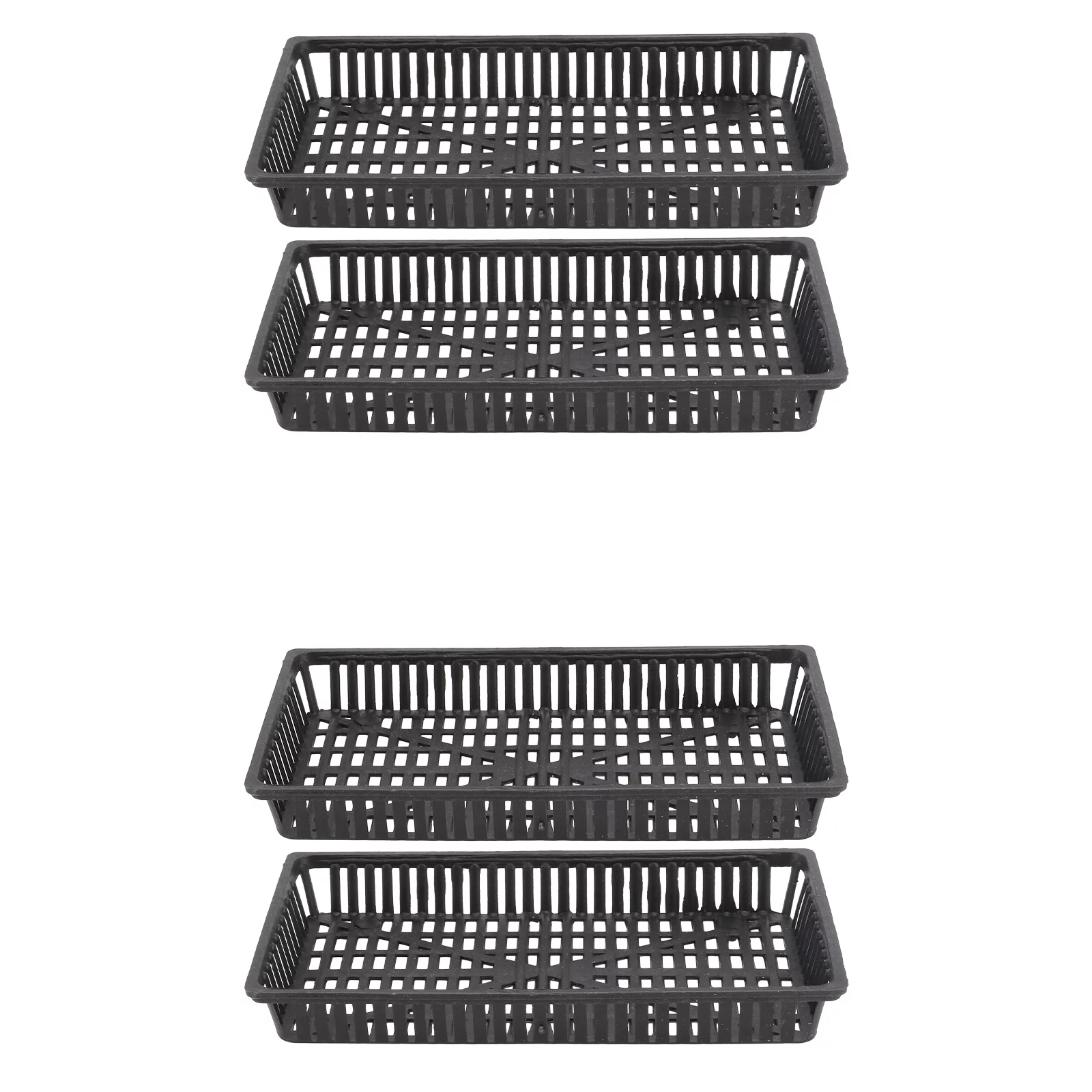 Homemaxs 5pcs Aquarium Plastic Pot Baskets Aquarium Aquatic Water Flower Plant Grass Planting Rack