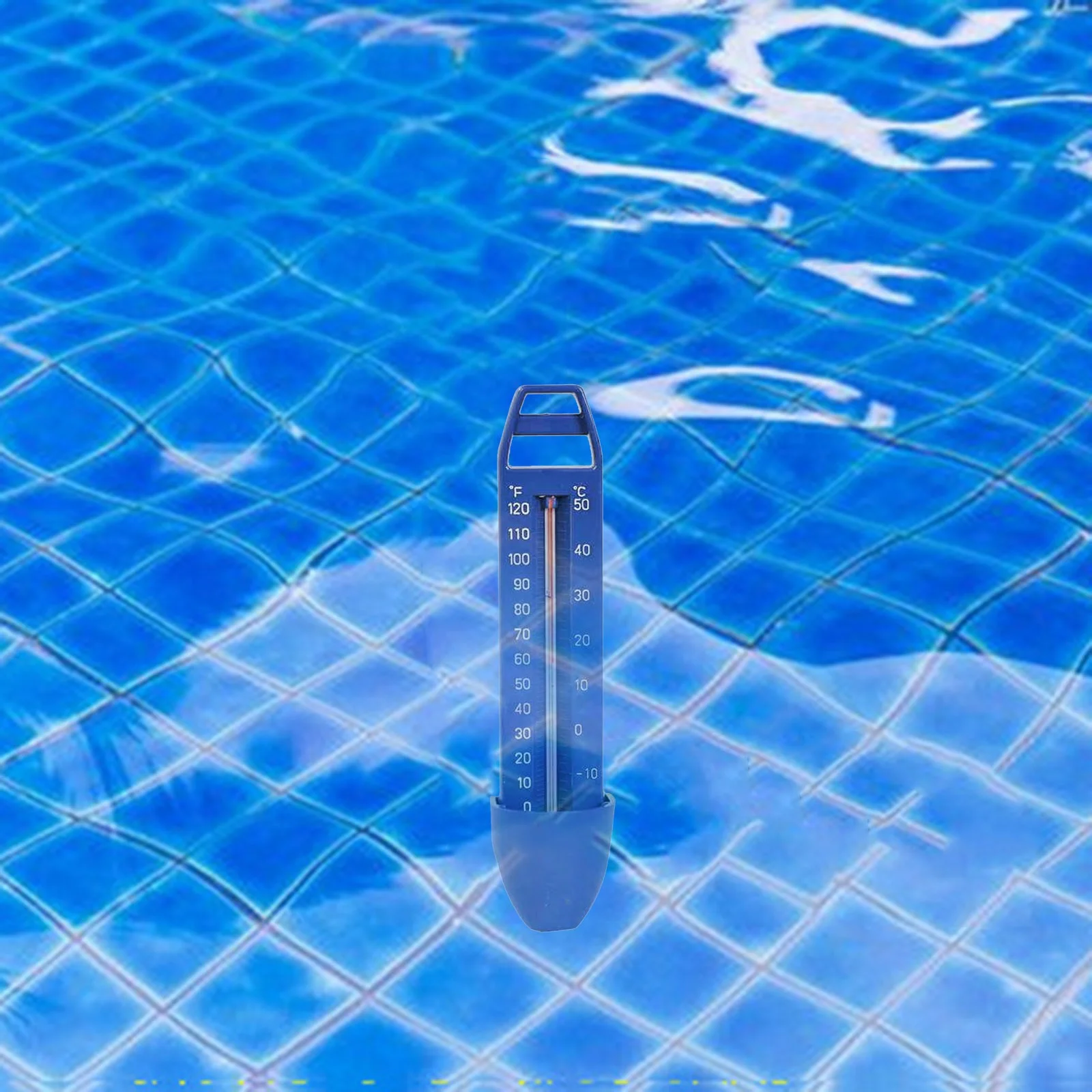 Bbyt Thermometer 1 Pcs Floating Pool Pool Supplies Pool with Tether Blue Measures Water Temperature Pools Spas Hot Tubs 15Ml The Design Is Simple And innovative, And Beautiful And Generous