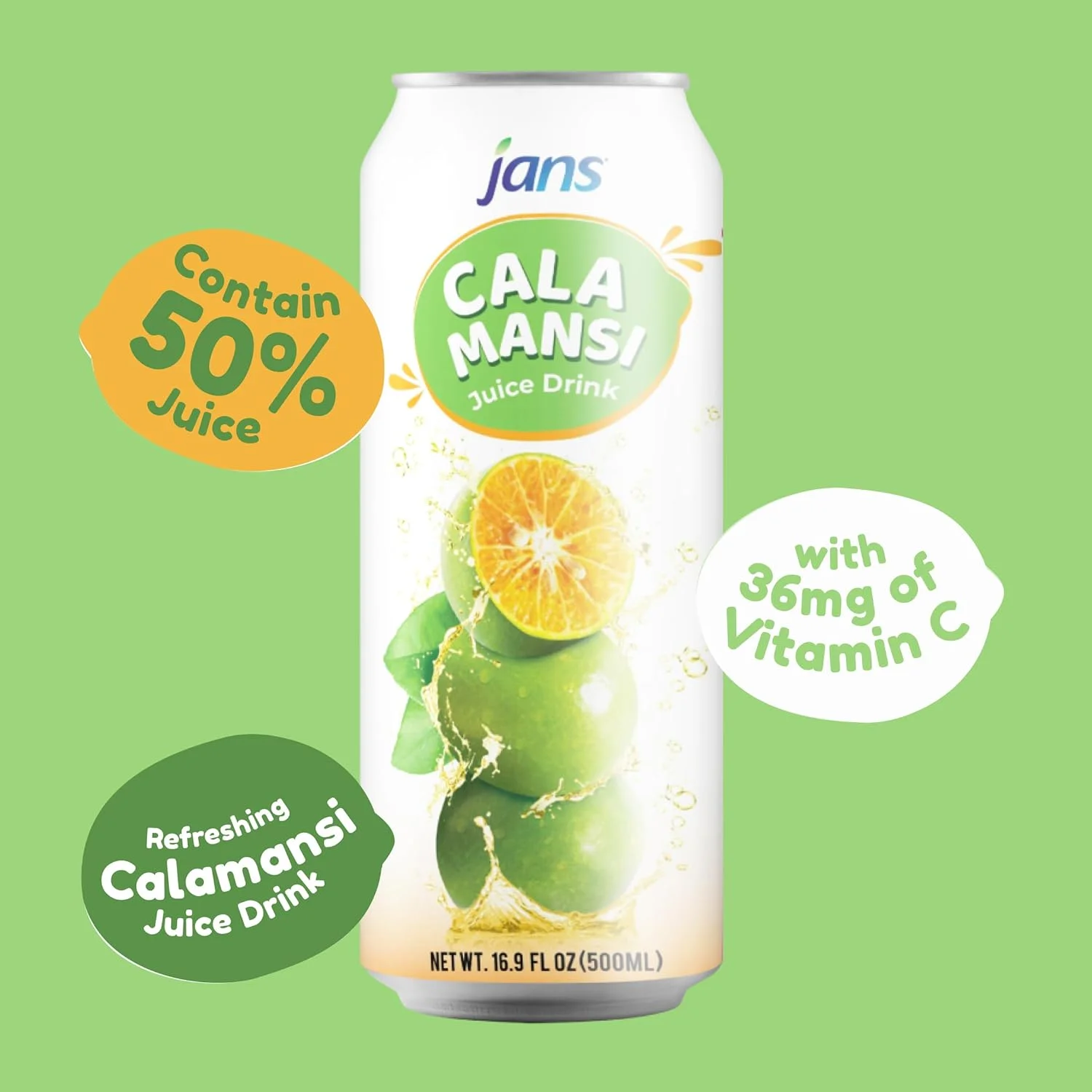 Calamansi Juice Drink (Pack of 12) with Real Pulp - 16.9 fl oz each