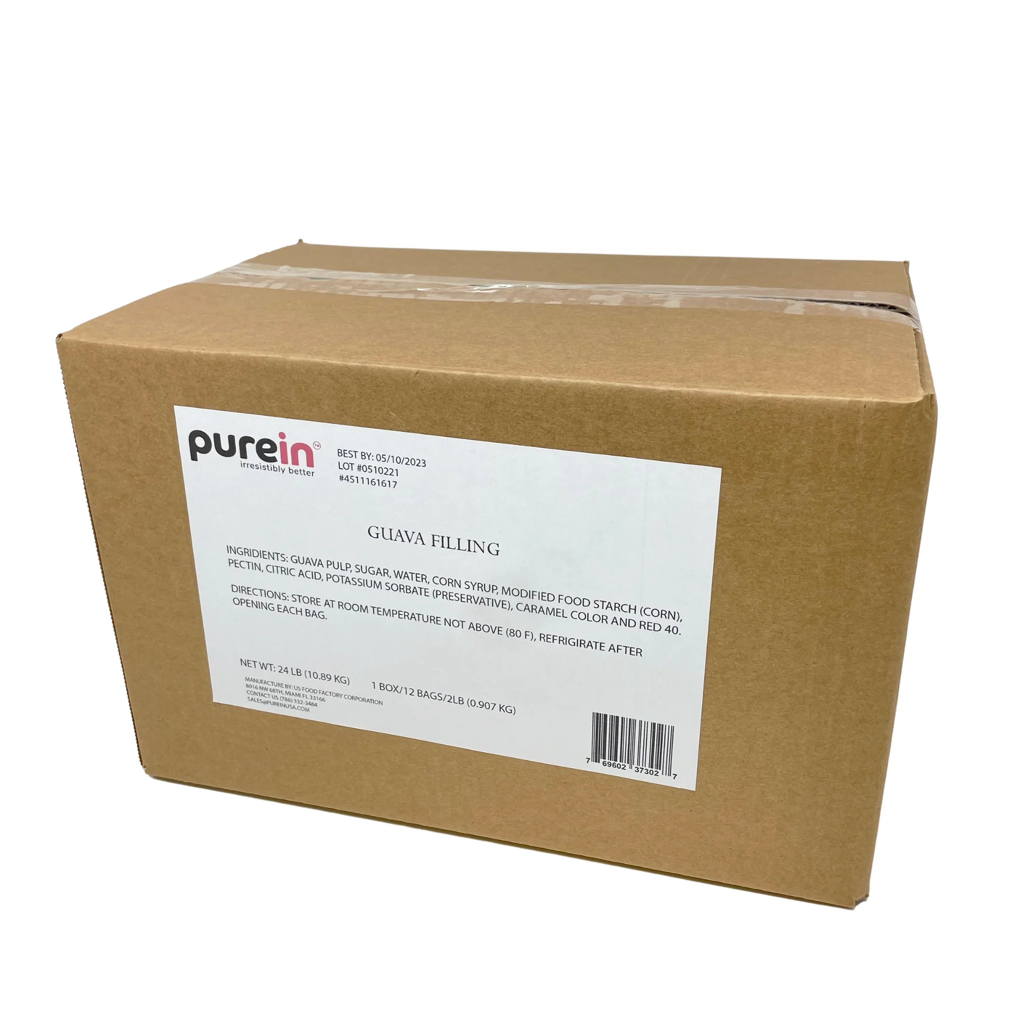 Guava Filling Box- 12 Bags/ 2 lb