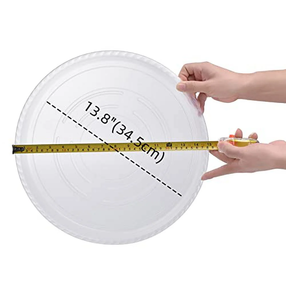 Chunhong 6 Packs 15 Inches Premium Large Plant Saucers in Thick PP Plastic, Heavy Duty Flower Pot Saucers, Clear Indoor/Outdoor Round Plant Tray and Drip Pan Waterproof for Drips and Excess Water3