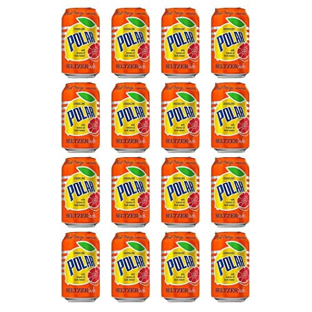 Seltzerade Blood Orange Lemonade Sparkling Water 12 Fl Oz 16 Pack By Qualitatt