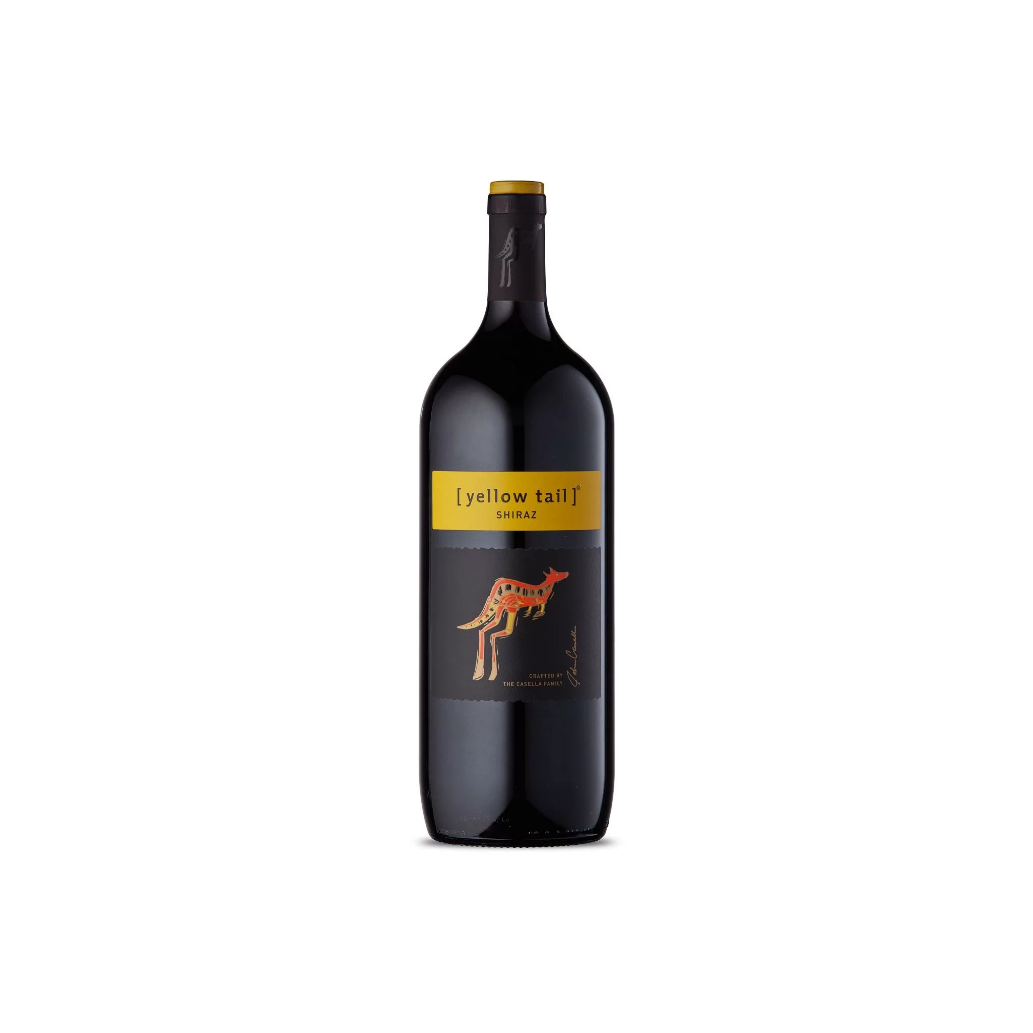 Yellow Tail Shiraz Red Wine Australia, 1.5 L Bottle, 14% ABV